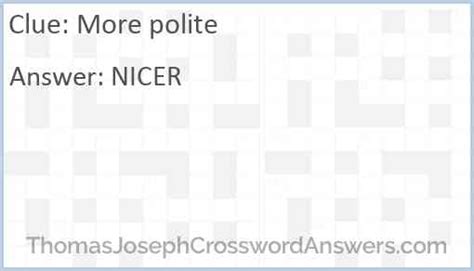 polite request crossword clue|More.